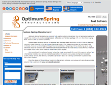 Tablet Screenshot of optimumspring.com